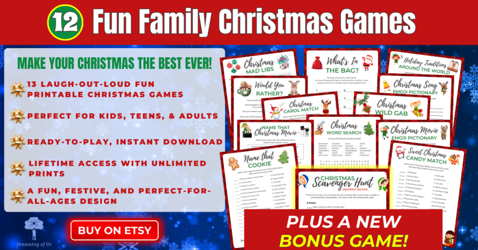 15 Insanely Fun Christmas Games Your Guests Will Love - Dreaming of Us Blog